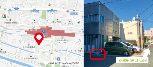 赤間駅地図